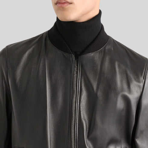 Ishanya Genuine Leather Jacket for Men